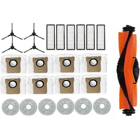 25-teiliges Zubehör Für Die Xiaomi X20 Max/x20 Pro Kehrmaschine: Haupt-/seitenbürsten, Wischmopp, Filter, Staubbeutel