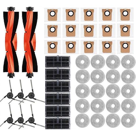Für Den Xiaomi Mijia M40 D110cn Saugroboter: Haupt-/seitenbürsten, Hepa-filter, Wischtuch, Staubbeutel