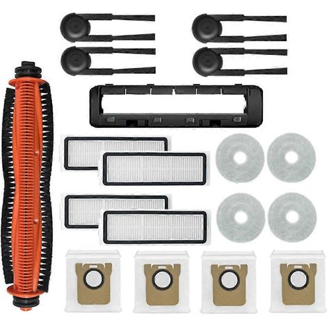 18 Staubbeutel Für Xiaomi Mijia M40s/ov31cn Staubsauger: Hauptwalze, Seitenbürste, Hepa-filter, Wischmopp