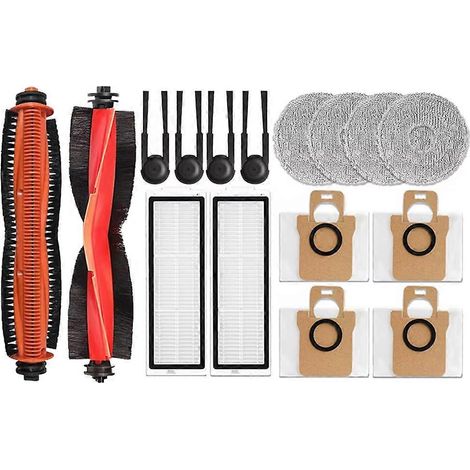16 Staubbeutel Für Xiaomi Mijia M40s/ov31cn Handstaubsauger Mit Bürstenwalze, Seitenbürste, Hepa-filter Und Wischmopp.