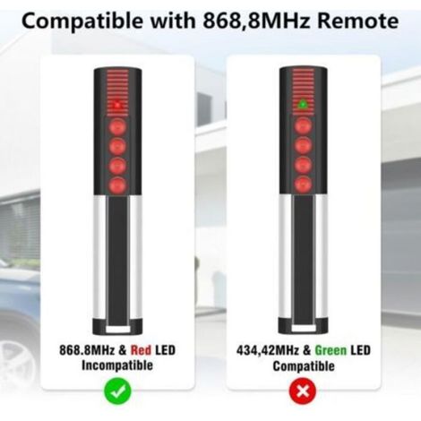 868-mhz-torfernbedienung – 4 Kanäle, Kompatibel Mit 4020v000 Und 4026v000 – 3er-pack – Frequenz 868,8 Mhz