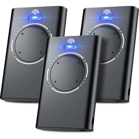 868-mhz-fernbedienung Für Garagentore, Kompatibel Mit Xt2/xt4 Slh Lr, 3er-pack, Schwarz