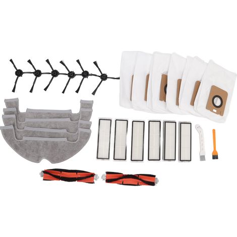 Dreame L10 Plus Z10 Pro D10 Plus Roboter-staubsauger-zubehörset – 2 Hauptbürsten, 6 Staubbeutel, 6 Hepa-filter, 4 Tücher, 8 Seitenbürsten