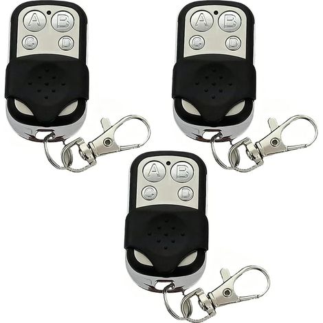 3-teiliges Universal-torfernbedienungsset, Universal-torfernbedienung Für Garagentore, 4-tasten-kompatible Universal-torfernbedienung Für Auto Und Garage