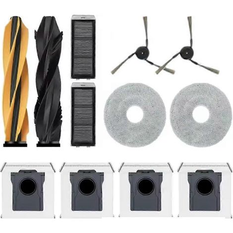 12 Stück Für Dreame X50 Ultra/x50 Master/l50 Pro Ultra Staubsauger: Walzenbürste, Seitenbürste, Hepa-filter, Reinigungspad, Staubbeutel