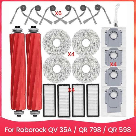 Sets Für Den Saugroboter 35a/qr 798/qr 598: Haupt-/seitenbürsten, Hepa-filter, Staubbeutel, Wischmopp