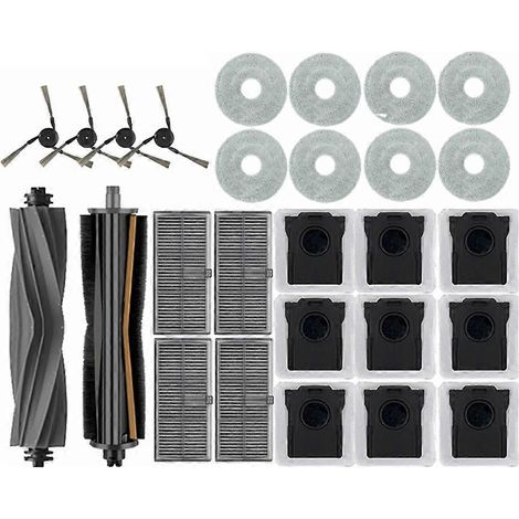 Für Dreame L40 Ultra/x40 Ultra Saugroboter: Staubbeutel, Wischmopp, Haupt-/seitenbürsten, Hepa-filter