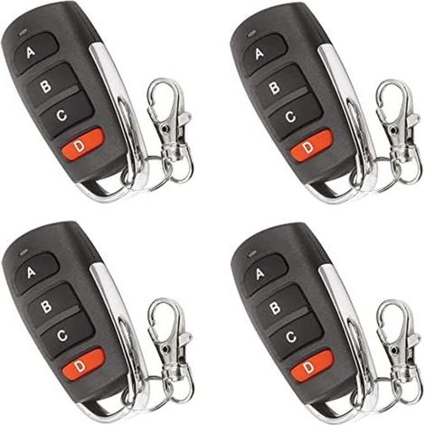 4-teiliges Universal-fernbedienungs-duplikator-set Für Garagentore, Einfahrtstore Und Schlüssel - Nanoteh