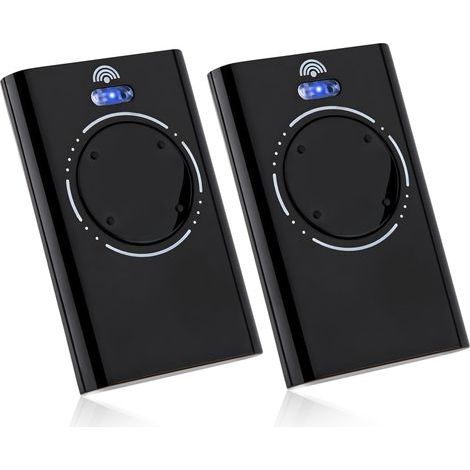 Set Mit 2 Torfernbedienungen, Kompatibel Mit Xt4 868 Slh Lr, Xt4 868 Slh, Xt2 868 Slh Lr, Xt2 868 Slh – 868 Mhz, 4 Kanäle, Schwarz