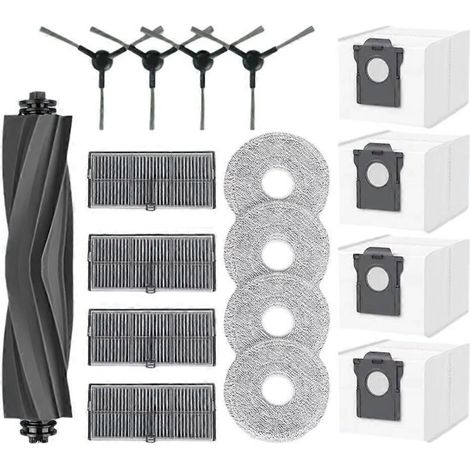 Zubehörset Für Staubsauger – Rotierende Hauptbürste – Filter – Seitenbürsten – Mikrofasertücher – Staubbeutel – Für Dreame L40 Ultra Ae D20 Ultra Rld31se Mova E40 Ultra – 17-teilig