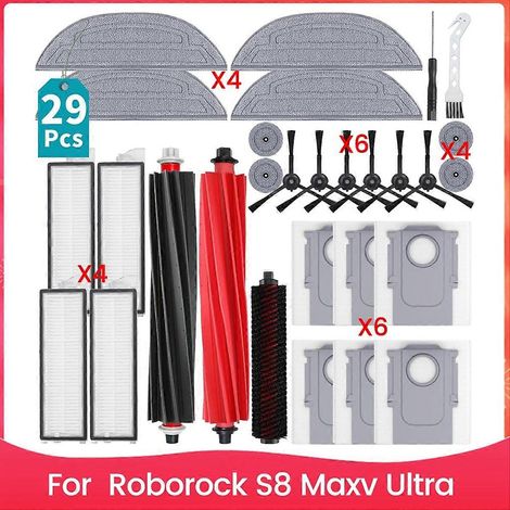 Set Für Den Saugroboter S8 Maxv Ultra: Haupt-/seitenbürsten, Hepa-filter, Wischmopp, Staubbeutel