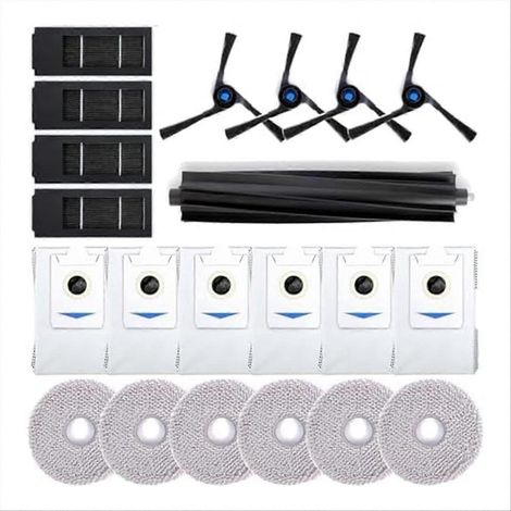 Für X2 Omni Hauptseitenbürsten, Filter, Tuch, Staubbeutel: