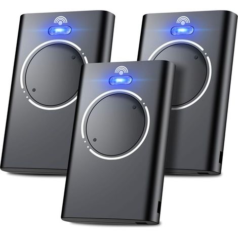 Torfernbedienung – 868 Mhz – 2 Kanäle – Kompatibel Mit Xt2, Xt4, Slh Und Lr – 3er-pack