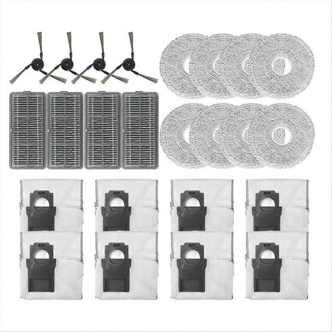Für X40 Pro Seitenbürste Hepa-filter Wischmopptuch Staubbeutel