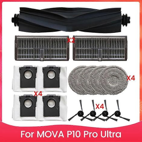 Ersatzteile Für Den Mova P10 Pro Ultra Saugroboter: Haupt-/seitenbürsten, Wischmopps, Filter, Staubbeutel