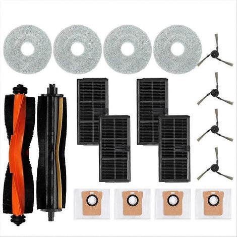 Set Für Omni M40/d110cn – Hauptwalze, Seitenbürsten, Hepa-filter, Wischmopp-pads, Staubbeutel
