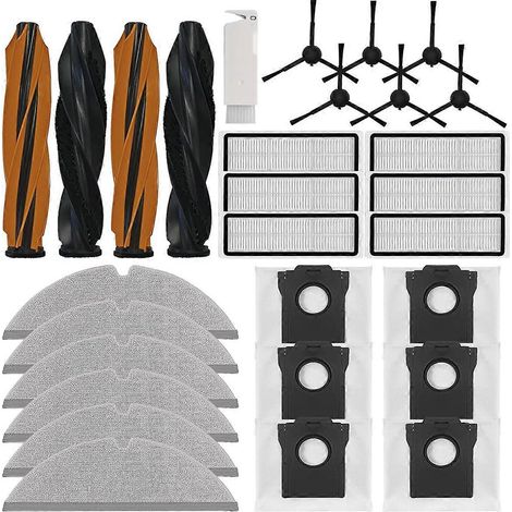 Set Für Den Saugroboter D20 Plus: Hauptbürsten, Seitenbürsten, Filter, Wischpads, Staubbeutel