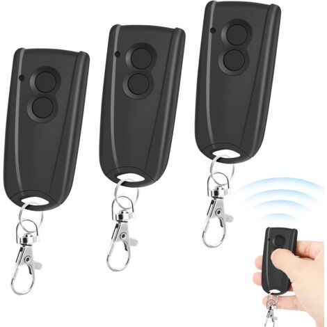 Fernbedienung Für Garagentoröffner, Kompatibel Mit Hormann Ecostar Rsc2, Rse2, Rsz1, Liftronic 500, 700, 800, 433 Mhz, Schwarz, 3er-pack - Karteo