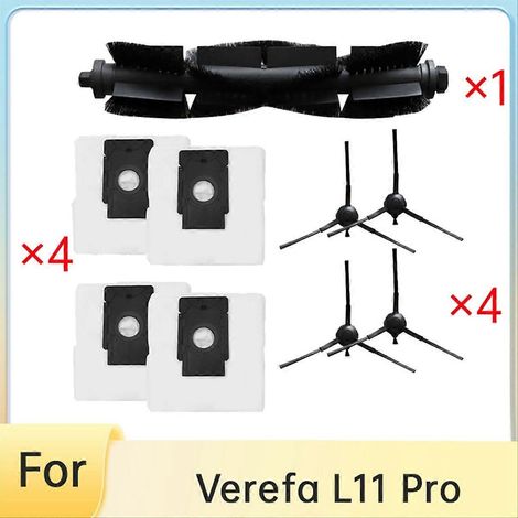 Haupt-/seitenbürsten Und Staubbeutel Für Den Verefa L11 Pro Selbstentleerenden Saugroboter – Unverzichtbar Für Den Staubsauger