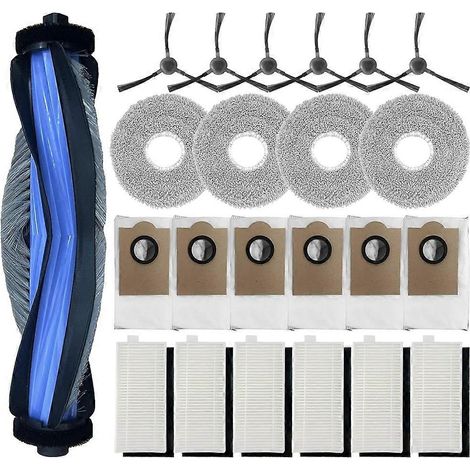 Für Den Lefant M3 Saugroboter: 1 Hauptbürste, 6 Hepa-filter, 4 Wischpads, 6 Staubbeutel, 6 Seitenbürsten