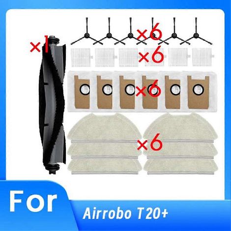 Haupt-/seitenbürsten, Wischmopp, Filter, Staubbeutel Für Den Airrobo T20+ Ultra Staubsauger
