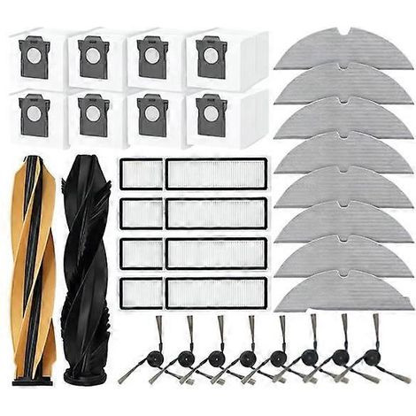34 Für Dreame D20 Pro/d20 Pro Plus/rld43sa/rld43s Staubsauger: Haupt-/seitenbürsten, Waschfilter, Staubbeutel