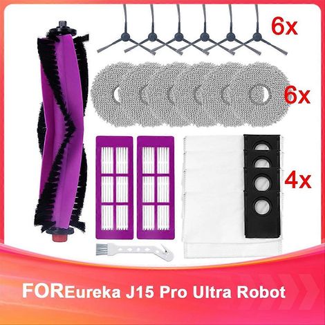 Set Für Den Saugroboter J15 Pro Ultra: Walzenbürste, Seitenbürsten, Ersatztücher, Staubbeutel