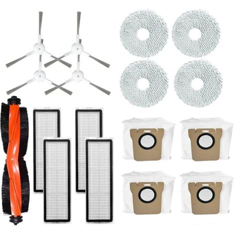 1 Zubehörset Für Saugroboter, Seitenbürste, Waschbarer Wischmopp, Staubbeutel, Für Xiaomi X20+ Und X20 Plus
