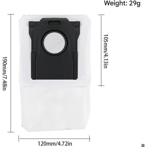 Dreame Staubbeutel – 10er-pack – Für L10s Pro Ultra, L40 Ultra, X30 Ultra, X40 Ultra