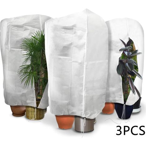Readcly – 3er-set Winter-pflanzenschutzhüllen – 80 G/m² Polypropylen – Maße 120 X 180 Cm – Schutz Vor Frost Und Schlechtem Wetter