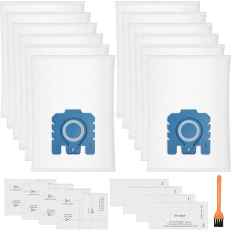 Packung Mit 12 Pure Gn 3d Staubbeuteln, Kompatibel Mit Den Miele Hyclean Gn Classic, C1 Complete, C2 Complete, C3, S2, S5, S8, S800 Und S600 Staubsaugern, Inklusive 4 Motorfiltern Und 4 Abluftfiltern.