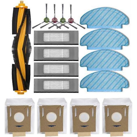 17 Teile Für Ecovacs Deebot N8/n8 Pro/ozmo T8/t8 Pure/t9/t9+ Staubsauger. Haupt-/seitenbürsten, Wischmopp, Filter, Staubbeutel