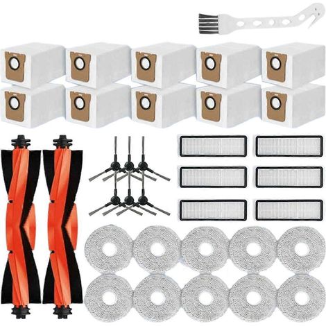 Für Die Saugroboter X20 Pro/x20 Max/d102gl/d109gl: Haupt-/seitenbürsten, Hepa-filter, Wischmopp, Staubbeutel