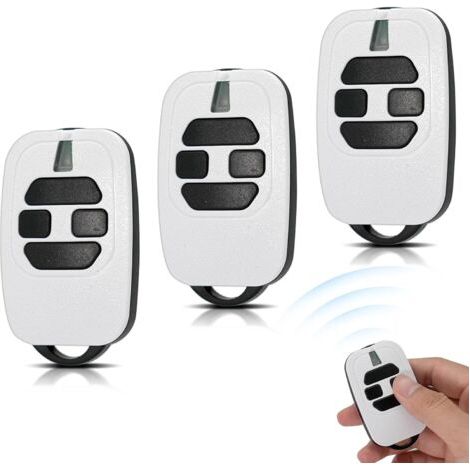 433,92 Mhz Torfernbedienung, Kompatibel Mit Gti2/4, Gt2/4, Mio Tr2/4, Mio Tr2n/4n, Garagentoröffner, Weiß, 3er-pack – Karteo