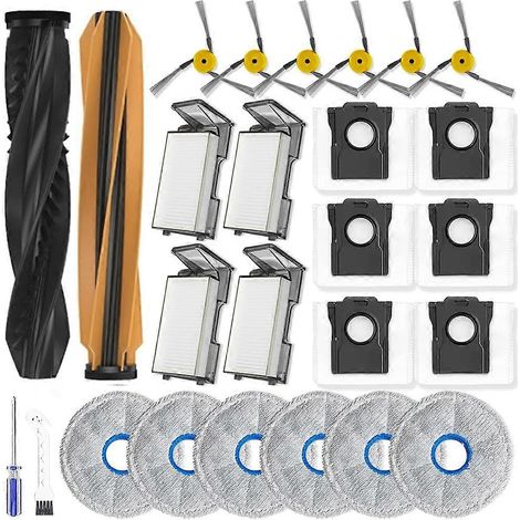 Für Den Dreame X60 Max Ultra Saugroboter. Inklusive Hauptwalzenbürste, Wischmopp, Staubbeutel Und Bürste.
