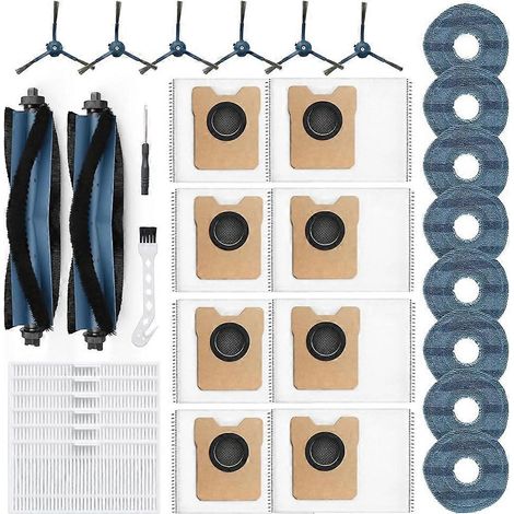 Teilekit Für Eufy C20 Omni Saugroboter, Inklusive Haupt-/seitenbürsten, Hepa-filter, Wischpads Und Staubbeutel.