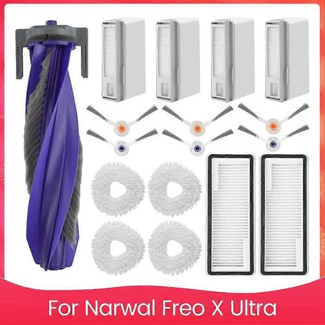 Set Für Den Narwal Freo X Ultra Saugroboter: Haupt-/seitenbürsten, Hepa-filter, Wischpads, Staubbeutel