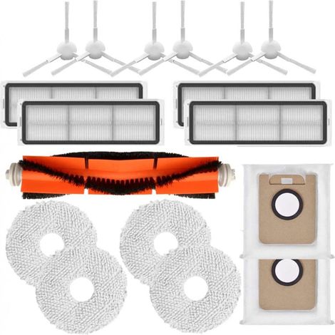 17-teiliges Zubehörset Für Saugroboter: Hauptbürste, Seitenbürsten, Filter, Tücher, Staubbeutel Für Dreame S10 X10 W10s