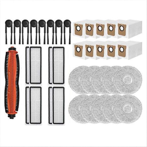 37-teiliges Set Mit Ersatzteilen Für Den Staubsauger M40s Ov31cn: Hauptbürste, Seitenbürste, Hepa-filter, Wischmopp, Staubbeutel
