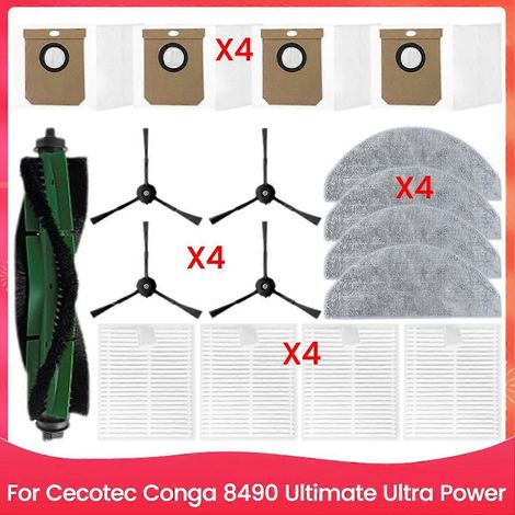 Staubsauger Für 8490 Ultimate Ultra Power Haupt-/seitenbürsten Hepa-filter Wischmopp-staubbeutel
