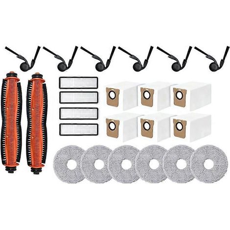 24-teiliges Set Für Den Xiaomi Saugroboter 5/ov31gl: Hauptbürste, Seitenbürste, Hepa-filter, Wischmopp, Staubbeutel