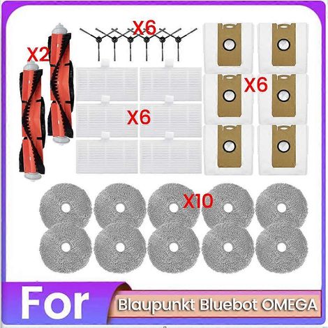 30-teiliges Set Aus Bürste, Beutel, Staubfilter Und Wischmopp Für Blaupunkt Bluebot Omega Staubsauger-ersatzteile