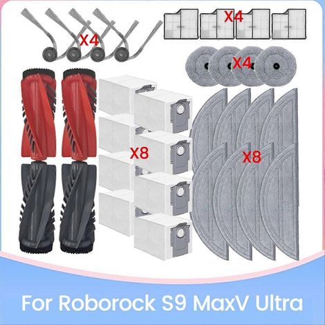 Für S9 Maxv Ultra Ersatzteile Bürste Hepa-filter Staubbeutel Mopp Effizientes Haushaltsreinigungszubehör