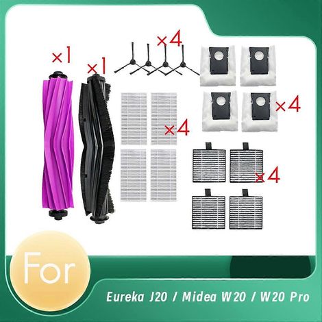 Haupt-/seitenbürsten Für Saugroboter J20/w20/w20 Pro, Hepa-filter, Verstärkter Staubbeutel