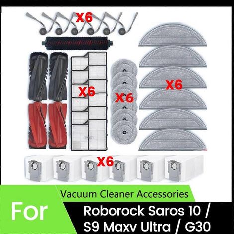 35 Für Saros 10/g30/s9 Maxv Ultra Staubsauger Ersatz-haupt-/seitenbürsten Filter Wischmopp Staubbeutel
