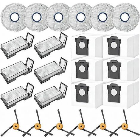 Komplettes Ersatzteilset Für Dreame X60 Ultra/x60 Master/x60 Max Ultra: Seitenbürste, Reinigungspad, Staubbeutel, Filter