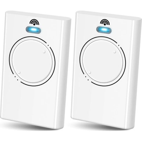 2-kanal-fernbedienung Für Tore Und Garagentore, Kompatibel Mit Faac Xt2 868 Modell, 868 Mhz Ersatzfernbedienung, 2 Tasten, Weiß, 2er-pack