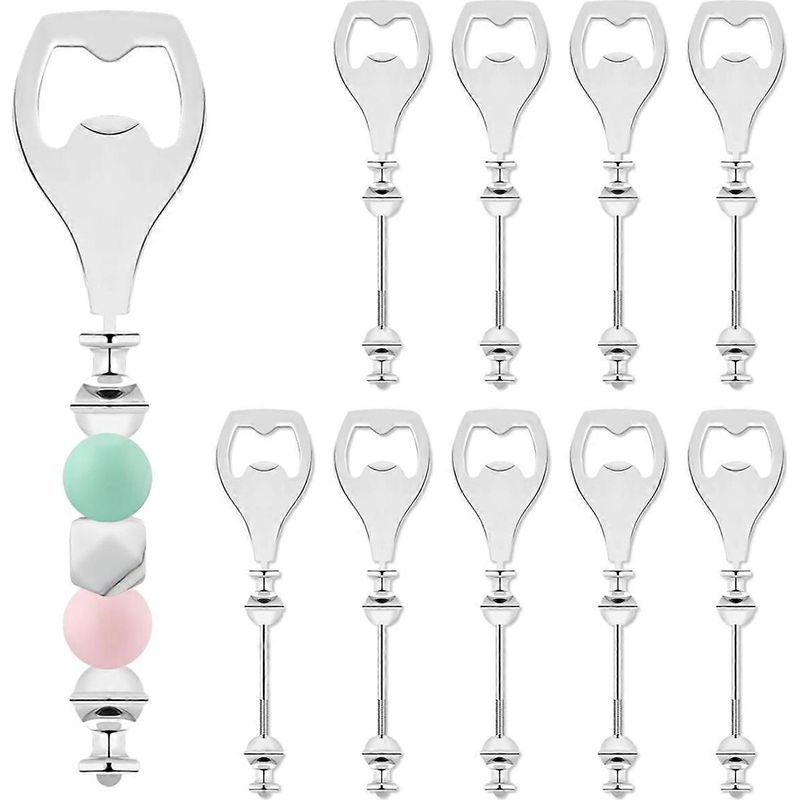 Set Mit 10 Flachen Flaschenöffnern Mit Perlen