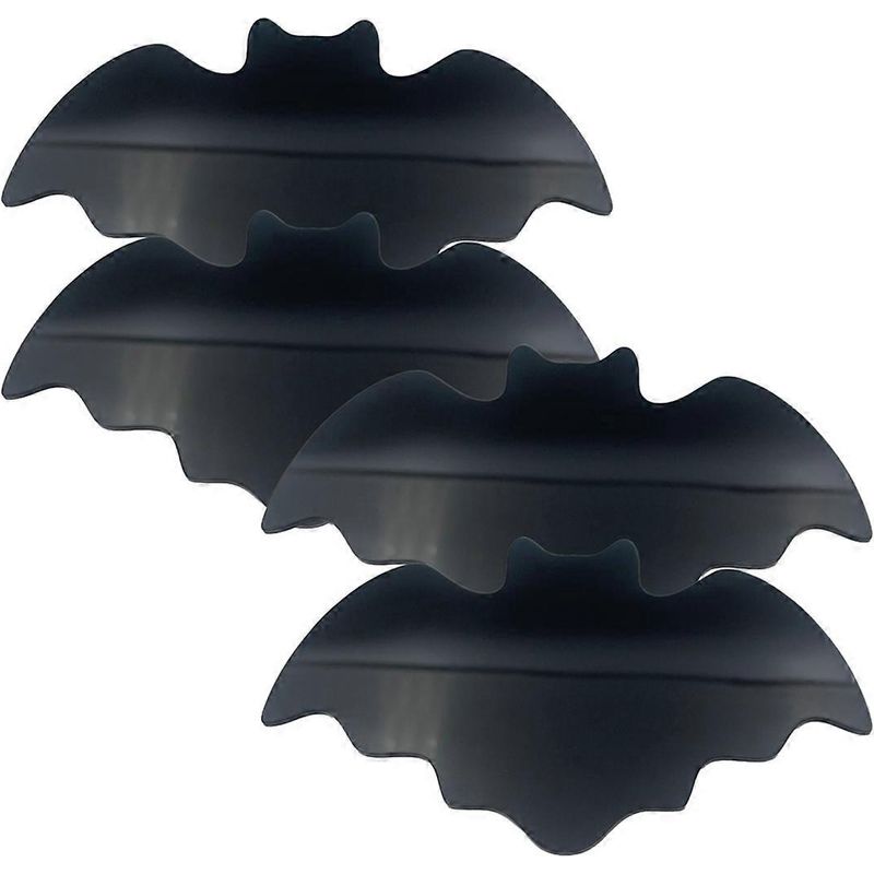 Set Mit 4 Acryl-untersetzern In Fledermaus- Und Spinnenform Für Halloween