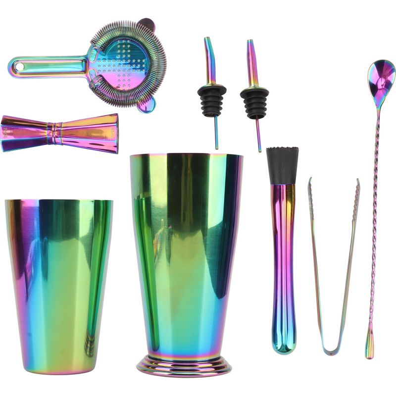 Barkeeper-set Aus Edelstahl 304 Mit Shaker Und Jigger Für Cocktails – Professionelle Barausstattung